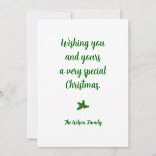 Tarjeta de Navidad personalizada
