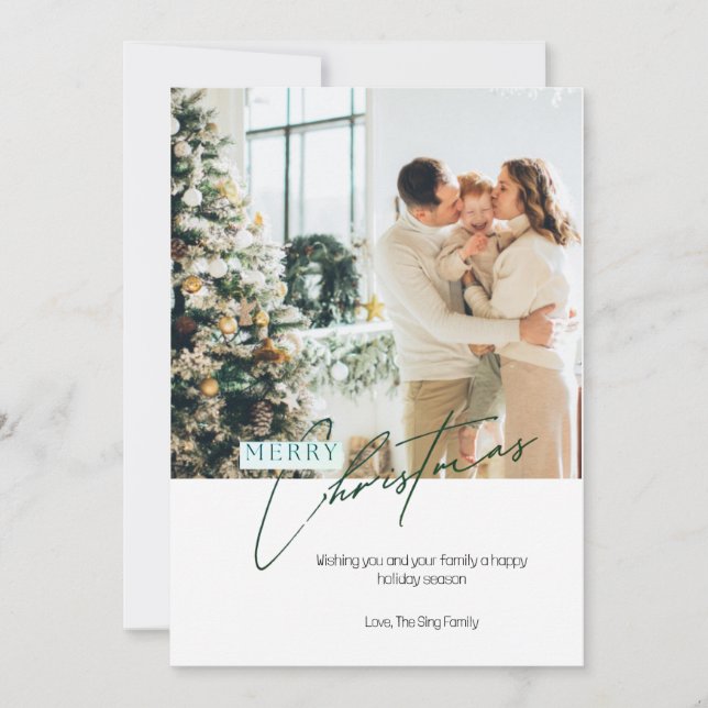 Tarjeta de Navidad Personalizada (Anverso)