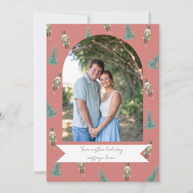 Tarjeta de Navidad Personalizada - Cascanueces  (Anverso)