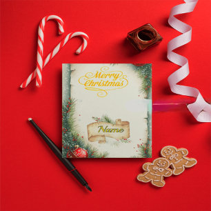 Tarjeta de Navidad Personalizada con Apellido de F