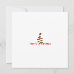 Tarjeta de Navidad personalizada con árbol de gara