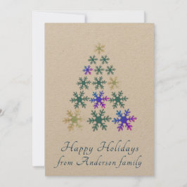 Tarjeta de Navidad personalizada con árbol de Navi