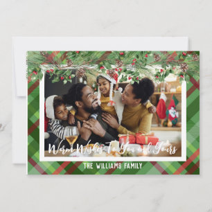 Tarjeta de Navidad personalizada con cuadro foto N