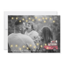 Tarjeta de Navidad personalizada con el coche de S