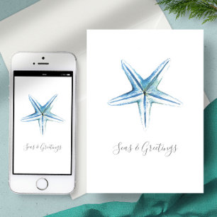 Tarjeta de Navidad personalizada con estrella de m