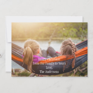 Tarjeta de Navidad Personalizada con Foto