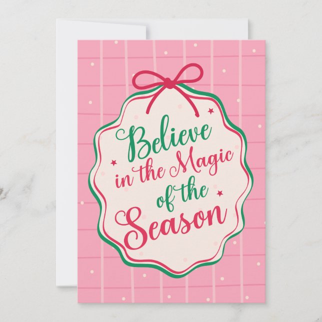 Tarjeta de Navidad personalizada con foto (Anverso)