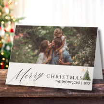 Tarjeta de Navidad personalizada con foto familiar