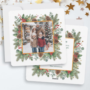 Tarjeta de Navidad personalizada con foto familiar
