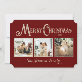 Tarjeta de Navidad personalizada con fotos