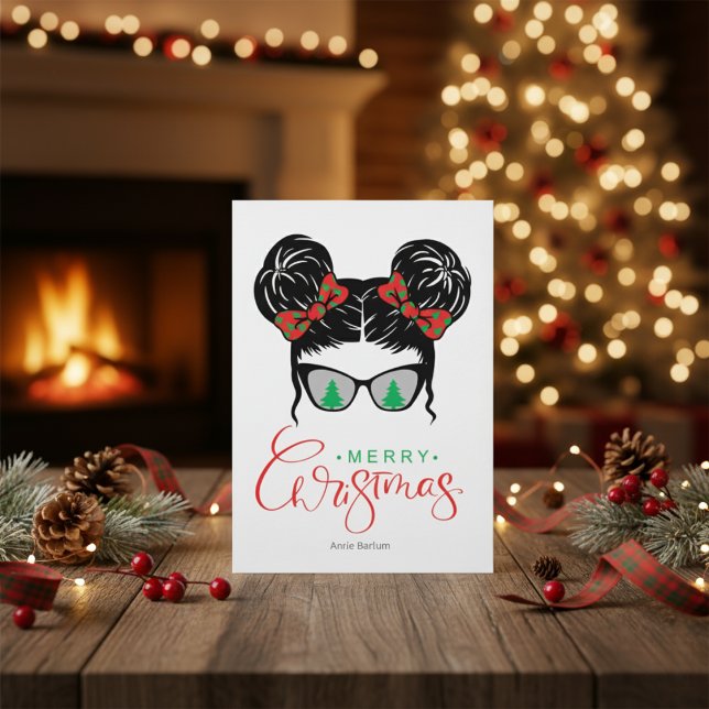 Tarjeta de Navidad personalizada con gafas de sol (Subido por el creador)