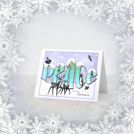 Tarjeta de Navidad personalizada de animales de la