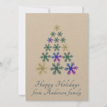 Tarjeta de Navidad personalizada de árbol de Navid