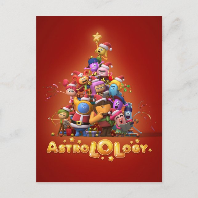 Tarjeta de Navidad personalizada de AstroLOLología (Anverso)