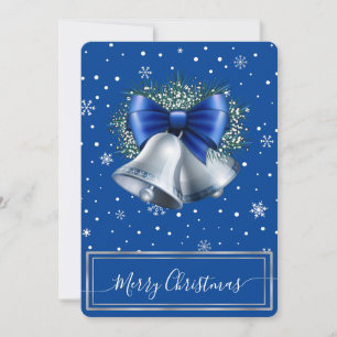 Tarjeta de Navidad personalizada de campana de pla