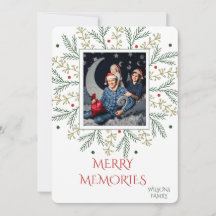 Tarjeta de Navidad Personalizada de Cumpleaños