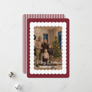 Tarjeta de Navidad Personalizada de la Familia Ele