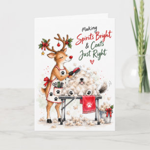 Tarjeta de Navidad personalizada de mascota para p