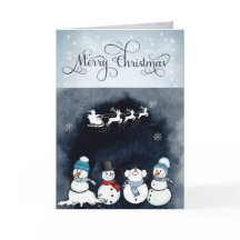 Tarjeta de Navidad personalizada de Te Echo de Men