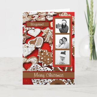 Tarjeta de Navidad personalizada del pan de
