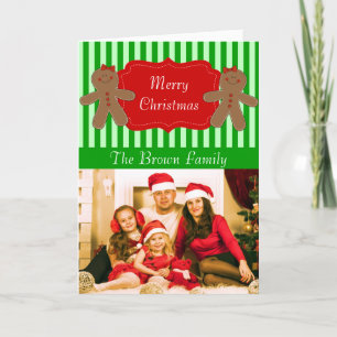 Tarjeta de Navidad personalizada del pan de