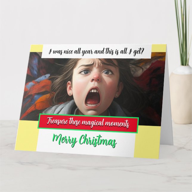 Tarjeta de Navidad Personalizada ¿ESTO ES TODO LO  (Anverso)