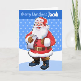 Tarjeta de Navidad personalizada "Feliz Navidad tu