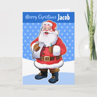 Tarjeta de Navidad personalizada "Feliz Navidad tu