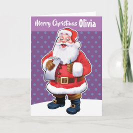 Tarjeta de Navidad personalizada "Feliz Navidad tu