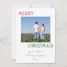 Tarjeta de Navidad Personalizada Minimalista Simpl