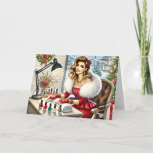 Tarjeta de Navidad personalizada para clientes de 