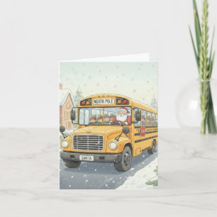 Tarjeta de Navidad Personalizada para Conductores