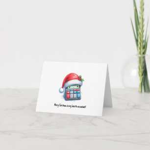 Tarjeta de Navidad personalizada para Contador