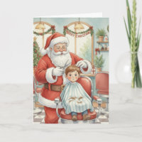 Tarjeta de Navidad personalizada para estilista de
