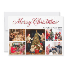 Tarjeta de Navidad personalizada para familia con