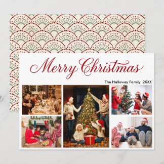 Tarjeta de Navidad personalizada para familia con