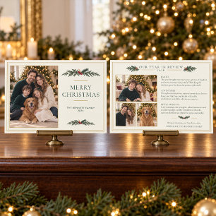 Tarjeta de Navidad personalizada para la familia c
