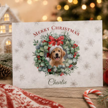 Tarjeta de Navidad Personalizada para Mascotas con