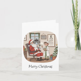 Tarjeta de Navidad personalizada para optometrista