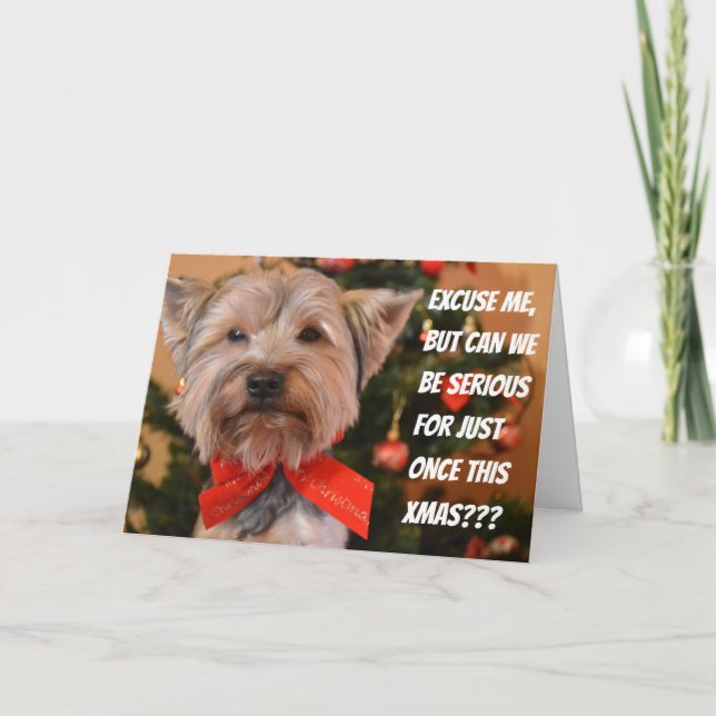 TARJETA DE NAVIDAD PERSONALIZADA PARA PERROS (Anverso)