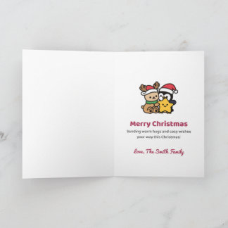 Tarjeta de Navidad Personalizada Reno de Navidad d
