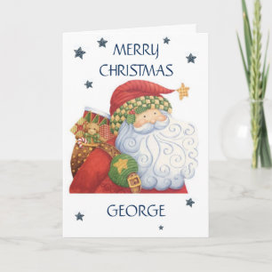 Tarjeta de Navidad Personalizada - Santa