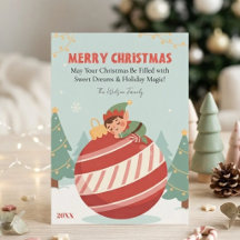 Tarjeta de Navidad Personalizada y Divertida del D