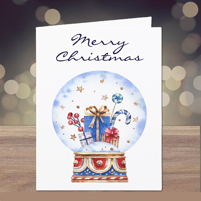 Tarjeta de Navidad personalizada y mágica de bola  (Subido por el creador)