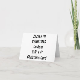 Tarjeta de Navidad personalizado de 5,6" x plantil