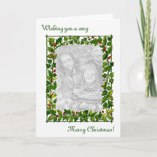 Tarjeta de Navidad personalizado Photo Vintage