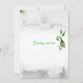 Tarjeta de Navidad plana