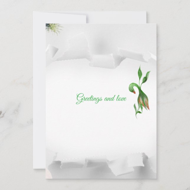 Tarjeta de Navidad plana (Anverso)