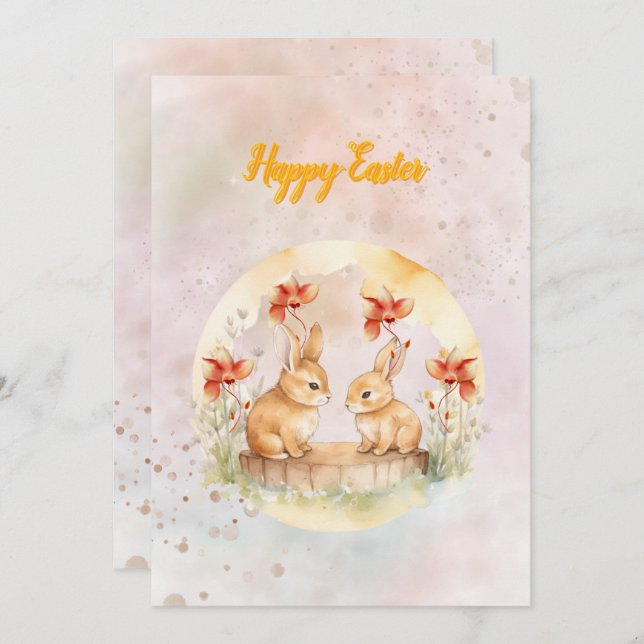 Tarjeta de Navidad plana (Anverso / Reverso)