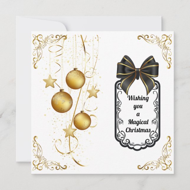 Tarjeta de Navidad plana (Anverso)